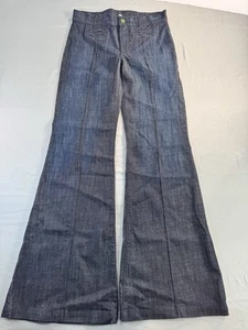 7 For All Mankind Damen Schlagjeans USA Bio Denim Baumwolle Dark Wash Gr. 28 - Bild 1 von 12