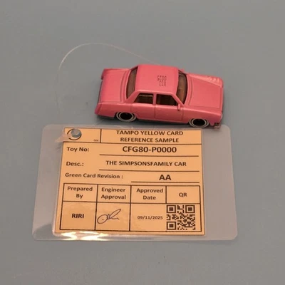 HOT WHEELS 2026 UNSPUN YELLOW CARD FEP THE SIMPSON FAMILY CAR - FEP - Image 1 of 4