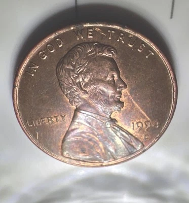 1994 D Penny golpeado a través de "Snot Rocket" fichas coños cuello/llanta DDO ¡Errores como nuevo! Foto 1 de 4