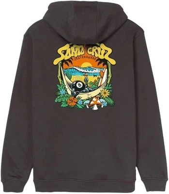 SANTA CRUZ PARA HOMBRE SUDADERA CON CAPUCHA WINKOWSKI 8 BOLAS LAVADO NEGRO CON CAPUCHA SUDADERA CON CAPUCHA JERSEY W25 Foto 1 de 3