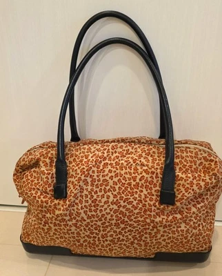 Bolsa de ombro Bottega Veneta rosa animal estampa náilon bolsa de viagem MBc1305 - Imagem 1 de 4