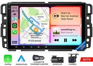 Android 13 6+64 8" Car Radio Stereo GPS DSP For GMC Chevy Silverado Yukon Sierra - Picture 1 of 24
