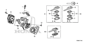 Genuine Honda Key Immobilizer & Transmitter(Blank) 35118-TR0-A00 - Picture 1 of 2