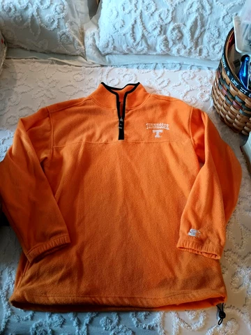 Men's Size Large Tennessee Half Zip Fleece Sweater Cover