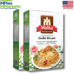 Malka Sindhi Biryani Seasoning Mix 60gm - Non GMO, Gluten Free (Pack Of Two) - Picture 1 of 1