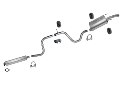 Sistema de escape para 06-11 Chevrolet Impala 3,5 L resonador tubo medio silenciador Foto 1 de 4