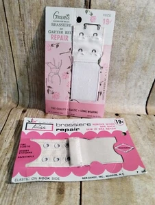Vtg Garter Belts & Bra Repair Set of 2 cards Grants And Primstyle - Picture 1 of 6