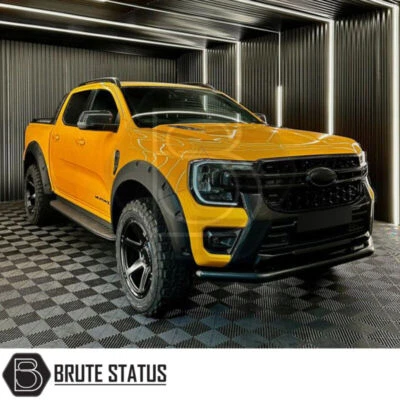 BRUTE STATUS Ford Ranger 2023+ Wide Body Wheel Arches Fender Flares Kit Riveted Style T9