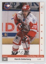 2002-03 Card Cabinet SHL Elitset Promos Henrik Zetterberg #TCC-10 Rookie RC