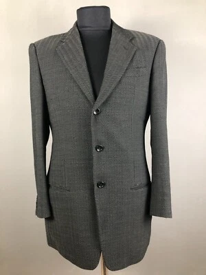 Blazer Armani Collezioni Hombre Manga Larga Lana Gris Talla 40 Foto 1 de 4