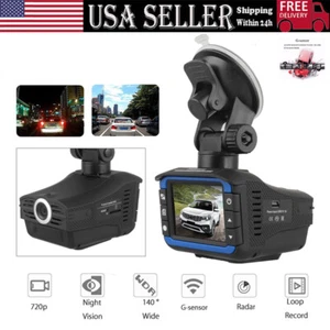 Car Dash Camera Anti Radar Laser Speed Detector DVR 1080P Recorder Video Night/ - Picture 1 of 11