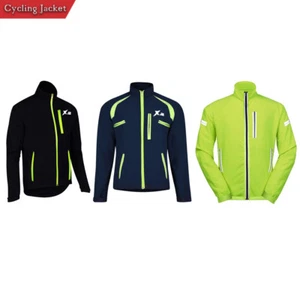 Mens Waterproof Cycling Jacket Windproof Outdoor Hi Viz Bicycle Jacket - Picture 1 of 9