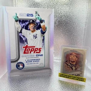 Etiqueta de caja de gran tamaño Aaron Judge #NNO 2025 de béisbol Topps - Imagen 1 de 3