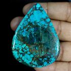 171.50 Cts Natural African Azurite Chrysocolla Pear Cab Loose Gemstone 46X62x7mm
