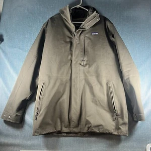 Patagonia Mens Jacket Green Long Sleeve Lone Mountain Parka Full Zip Size XL - Picture 1 of 15