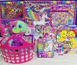 NEW KIDS LISA FRANK EASTER TOY GIFT BASKET BIRTHDAY TOYS ANY OCCASION PLAY SET