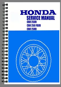 HONDA CBR 250R MC19 WORKSHOP MANUAL REPAIR SERVICE BOOK ON PAPER ENGLISH - Imagen 1 de 4