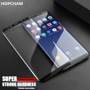 Full Cover Tempered Glass Screen Protector For Samsung Galaxy S25 S24 S23 S22 S9 - Picture 1 of 15