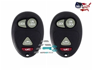2 New Replacement Remote Keyless Entry Key Fob Transmitter Clicker Control Alarm - Picture 1 of 7