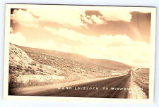 US 40 Lovelock to Winnemucca Nevada Real Photo Postcard A985