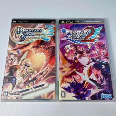 phantasy star portable 1 2 set Sony PSP SEGA  PlayStationJapanese version - Image 1 of 4