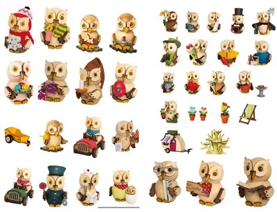 Kuhnert Mini-Eule Kind m Kerze Neuheiten 2025 Neue Motive Sammelfigur Erzgebirge - Bild 1 von 4