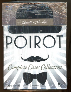 Agatha Christie's Poirot : Collection complète de étuis (Blu-ray 28 disques) NEUF - Photo 1/2