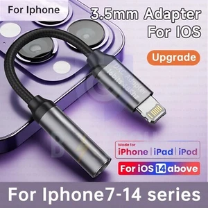 iPhone to 3.5mm Jack Audio Headphone AUX Adapter For iPhone 14 13 12 11 Pro Max - Picture 1 of 16