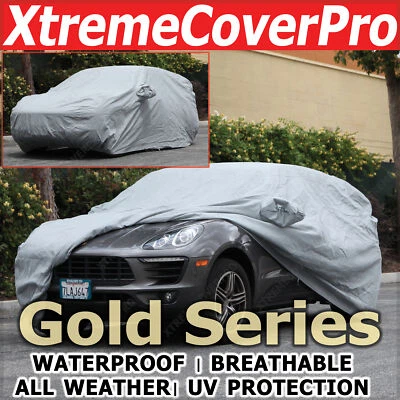 Cubierta impermeable para coche Porsche Cayenne 2011 2012 2014 2015 con bolsillo espejo gris Foto 1 de 4