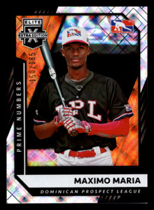2021 Panini Elite Extra Edition Prime Numbers A Maximo Maria /185 #185 DPL