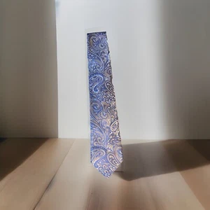 Cravatta uomo Saddlebred, marrone/blu Paisley usata in ottime condizioni - Foto 1 di 4
