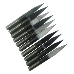 10 pc TIN TiAIN Coated Carbide PCB Engraving CNC Bit Router Tool 20 Degree 0.2mm - Picture 1 of 6