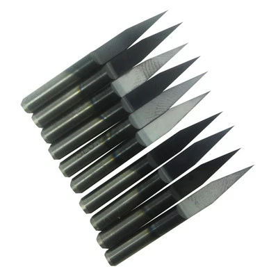 10 pc TIN TiAIN Coated Carbide PCB Engraving CNC Bit Router Tool 20 Degree 0.2mm - Image 1 of 4