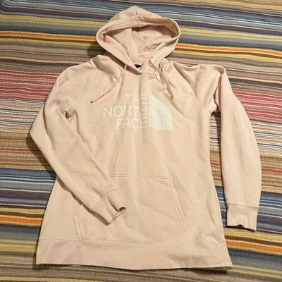 Sudadera con capucha para mujer The North Face rosa con logotipo L G polar mezcla de algodón Foto 1 de 4