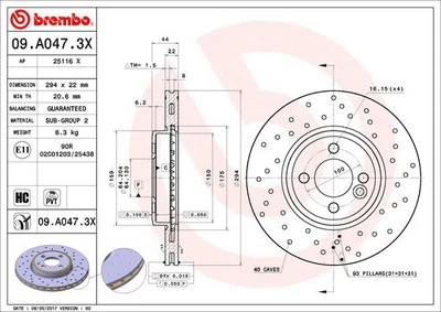 2 x Disco freno Assale anteriore per MINI MINI MINI CLUBMAN - Imagen 1 de 2