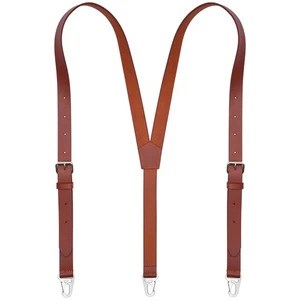 Tirantes de cuero de grano completo NUTUCH para hombre | Tirantes de moda para padrinos de boda - Imagen 1 de 7
