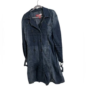 Lazer Jeans Y2K Denim Trenchcoat XL - Bild 1 von 10