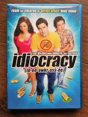 Idiocracy (DVD 2006) Luke Wilson Dax Shepard Maya Rudolph HTF OOP Blue Case Foto 1 de 3