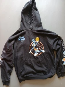 Space Jam A New Legacy Hoodie Black Bugs Bunny Taz Tune Squad Freeze L - Picture 1 of 9