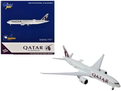 Boeing 777F Qatar Airways A7-BFT 1/400 2023 modelo de avión fundido a presión GeminiJets Foto 1 de 4