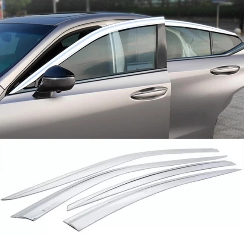 Cubierta protectora de lluvia para visera de ventana cromada para 19-25 Lexus ES 350 300h Foto 1 de 1