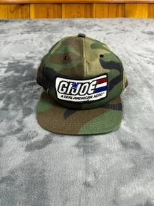 Vintage G.I. Joe Camo Hat Snapback USA Patch Cap 90s Style Military Logo One Siz - Picture 1 of 5