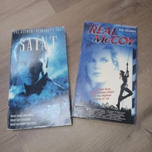 Val Kilmer VHS lot The Saint And The Real McCoy Lot Of 2 Action Packed Films - Picture 1 of 2