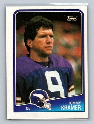 Tommy Kramer #148 1988 Topps Minnesota Vikings - Image 1 of 2