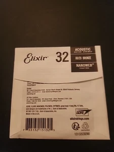 Elixir Single String 80/20 Bronze 32 13132CSENV - Picture 1 of 3