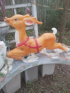 Vintage große 35" Außen Empire Kunststoff Rentier Blasform - Bild 1 von 13