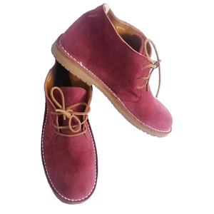 Castell Menorca Stiefel Herren Gr. 39 / 6 Rot Wildleder Made In Spain Schuh Leder Schnürer - Bild 1 von 23