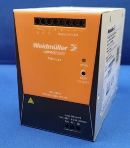 Weidmuller 1478140000 PRO MAX 480W 24V 20A DIN Rail Switch modalità alimentatore - Foto 1 di 4
