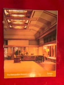 FRANK LLOYD WRIGHT ~ METROPOLITAN MUSEUM OF ART ,  BULLETIN Fall, 1982  MINT- - Imagen 1 de 2