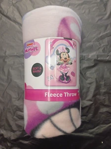 DISNEY MINNIE MOUSE KID SOFT 45"X60" PLUSH FLEECE THROW BLANKET 100% ORIGINAL - Picture 1 of 2